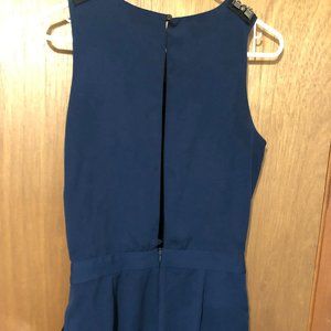 Zara Romper in size Small and Navy blue color